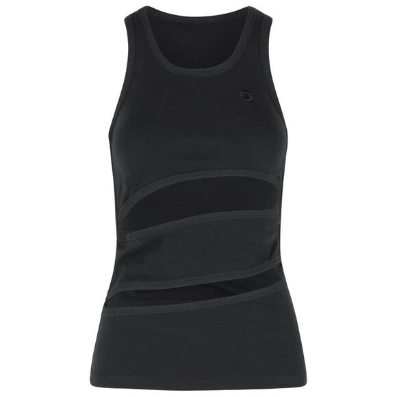 Coperni 'Spirale' Black Cotton Tank Top Women